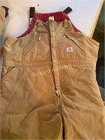 Carhartt Insulated bib overalls and coat 48 x 32