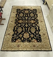 Hand Knotted Wool Rug Approx 9x6, Oushak Kalaty,