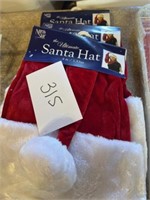 (3) 5 foot long Santa hats