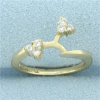 Diamond Ring Enhancer Jacket in 14k Yellow Gold