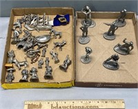 Pewter Figure Sports Baseball Lot