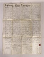 Parchment Deed - 1831 - George Rees Esquire