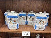 Victoria China counter canisters