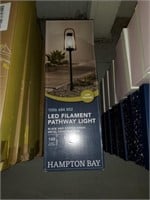 4 Hampton bay LED filament pathway lights
