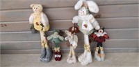 Handcrafted figurines lot - very cute