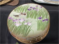 Set of 8 Japan porcelain plates.