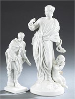 2 KPM Figurines, 19th century.