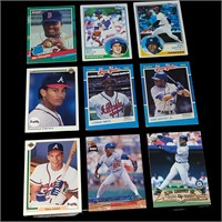 9 Vtg Baseball Cards - Ken Griffey Jr., Justice +