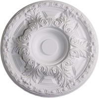 19inch White Leaf/Egg Ceiling Medallion