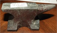 Miniature solid lead anvil 2” x 3”