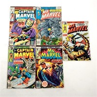 2 Captain Marvel, 3 Ms Marvel Comics