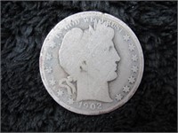 1902-P Silver Barber Half Dollar-