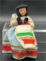 Vintage rosy 1970s Naploi Doll From Italy