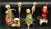 6 Vintage Japan Christmas Decorations & Ornaments