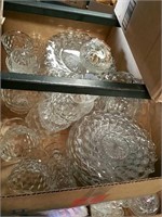 Box of Fostoria Glass