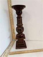Heavy Metal Carved Look Candlestick