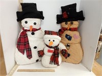 Chenille, Fuzzy & Rustic Snowmen Buddies