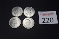 (4) 1965 Churchill Coins