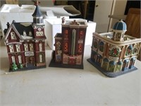 DEPARTMENT 56 LIGHTED VILLAGE- HOLLYDALES AND