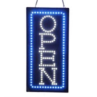 NEW! 19-inch Vertical Blue White LED Neon Open
