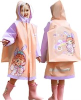 Kids Hooded Raincoat Waterproof Outdoors Rain