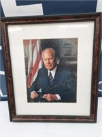 Framed Autographed Picture President Gerald Ford