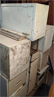 5 Metal kitchen cabinets / file cab/ ac