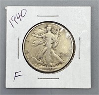 1940 Walking Liberty Half Dollar Coin