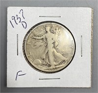 1937-D Walking Liberty Half Dollar Coin