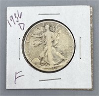 1936-D Walking Liberty Half Dollar Coin
