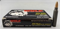 Wolf .223 Ammo 62Gr Copper HP (20Rds)