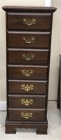 5 drawer dresser measuring 18” wide 14” deep and