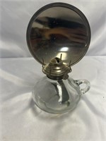 Vintage oil lamp with reflector