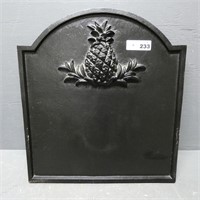20" Cast Iron Plaque with Pineapple