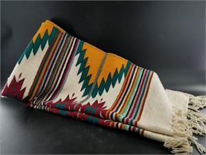 Navajo style wool runner, 28.5" x 16"