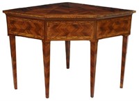 ROSEWOOD PARQUETRY CORNER TABLE