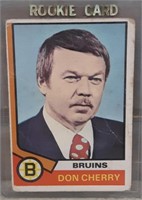 1974 Don Cherry OPC Rookie hockey card