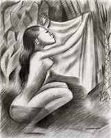 Drawing on paper ,Miguel Covarrubias