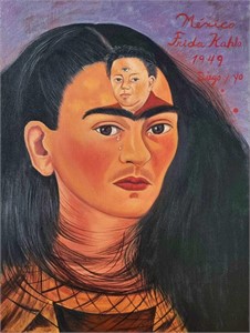 Oil on canvas ,Frida Kahlo