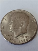 1776-1976 Kennedy Half Dollar w/ D Mark