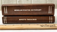 Mini Decorative Dictionary & Thesaurus Book Set