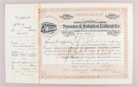 1896 Syracuse & Suburban Railroad Company Stock