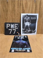 PWE 77 Plate and Boxing Memoribilia