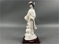 G. Armani Figurine Lady with Flowers