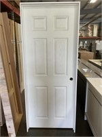 26" LH 6 Panel Wood-look MDF Interior Door