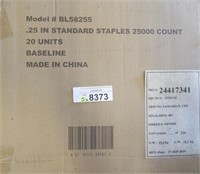 5 Cases Baseline Staples,.25 Leg Length, 25000/box