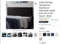 B9851 LUCID Mid-Rise Headboard 34 to 46 Queen
