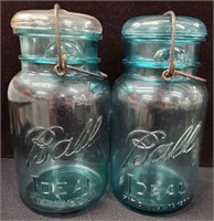 Ball Blue Quart Jar Marbles