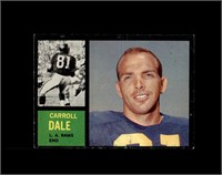 1962 Topps #82 Carroll Dale EX to EX-MT+