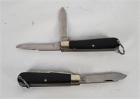 2 Vtg Camillus Pocket Knives Usa